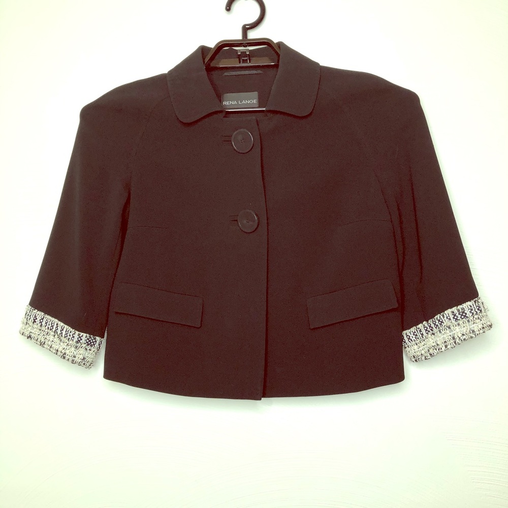 Rena Lange cropped women’s blazer jacket sz 36/6